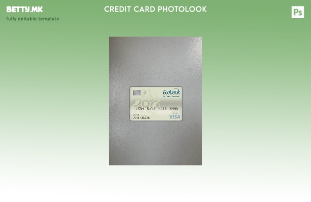 модерен стил Буркина Фасо Ecobank банка виза дебитна картичка photolook преден ш